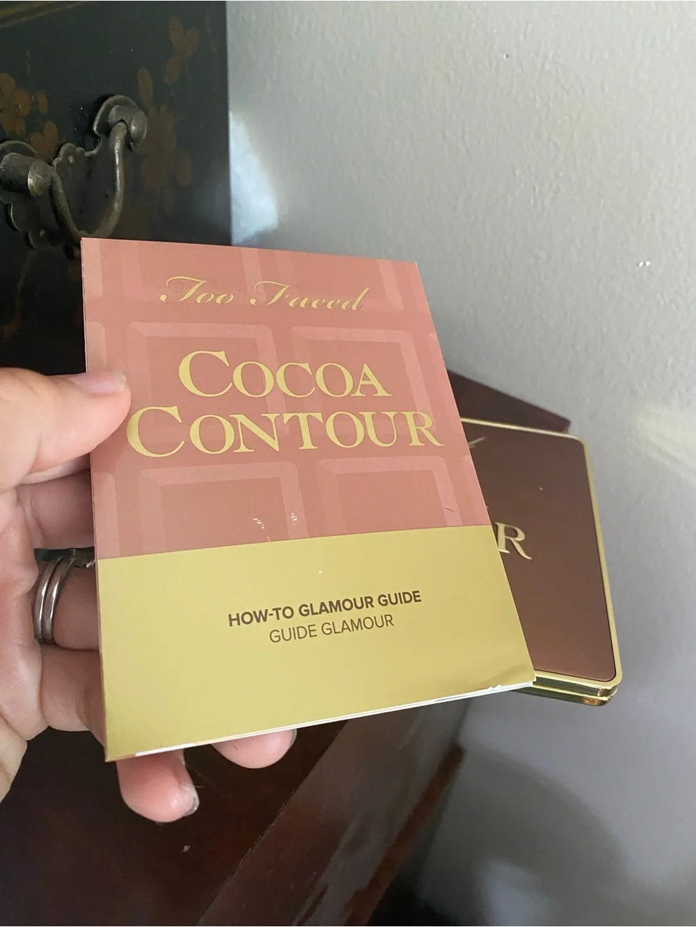 Too Faced Cocoa Contour Palette - Brown with Gold Lettering new in the box